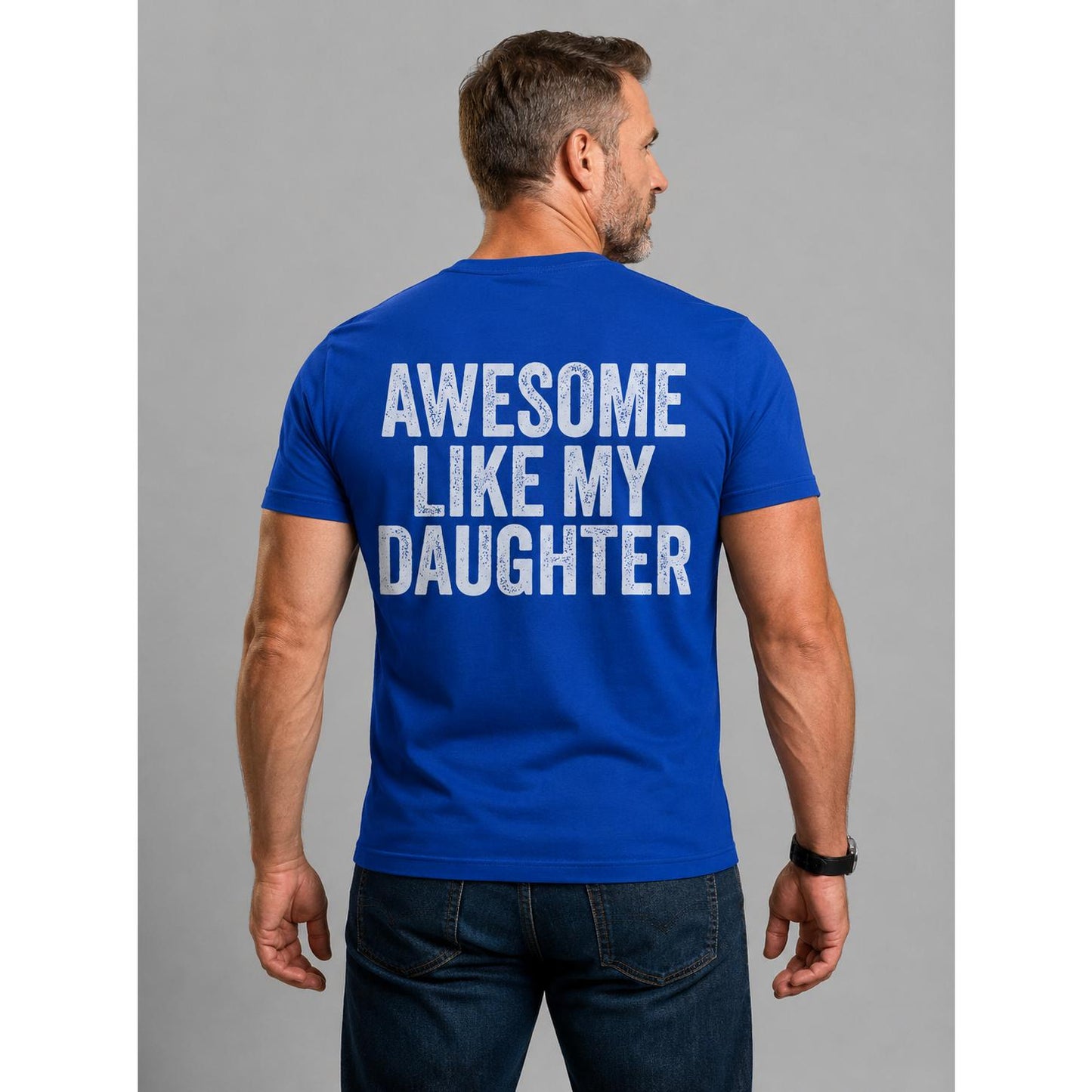 Awesome Like My Daughter Shirt, Funny Girl Dad Tee, Proud Father Shirt, Father's Day Gift, Dad Graphic T-Shirt, Gift from Daughter