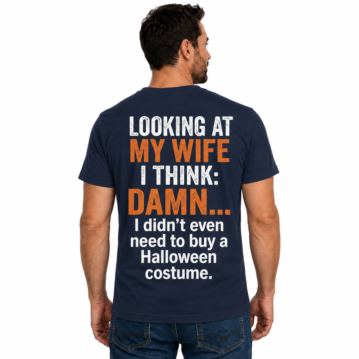 Funny Husband Halloween Costume Shirt Marriage Joke Graphic Tee Gift For Men