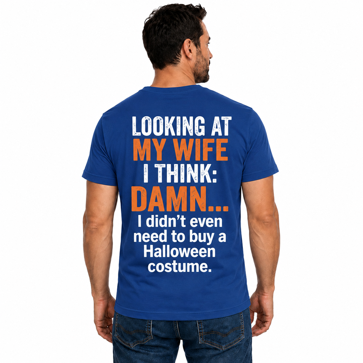 Funny Husband Halloween Costume Shirt Marriage Joke Graphic Tee Gift For Men