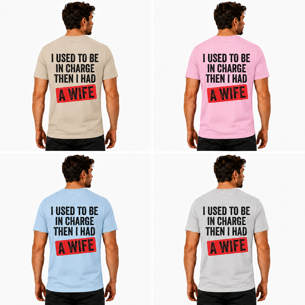 I Used To Be In Charge Then I Had A Wife Shirt Funny Husband Graphic Tee Marriage Gift For Men
