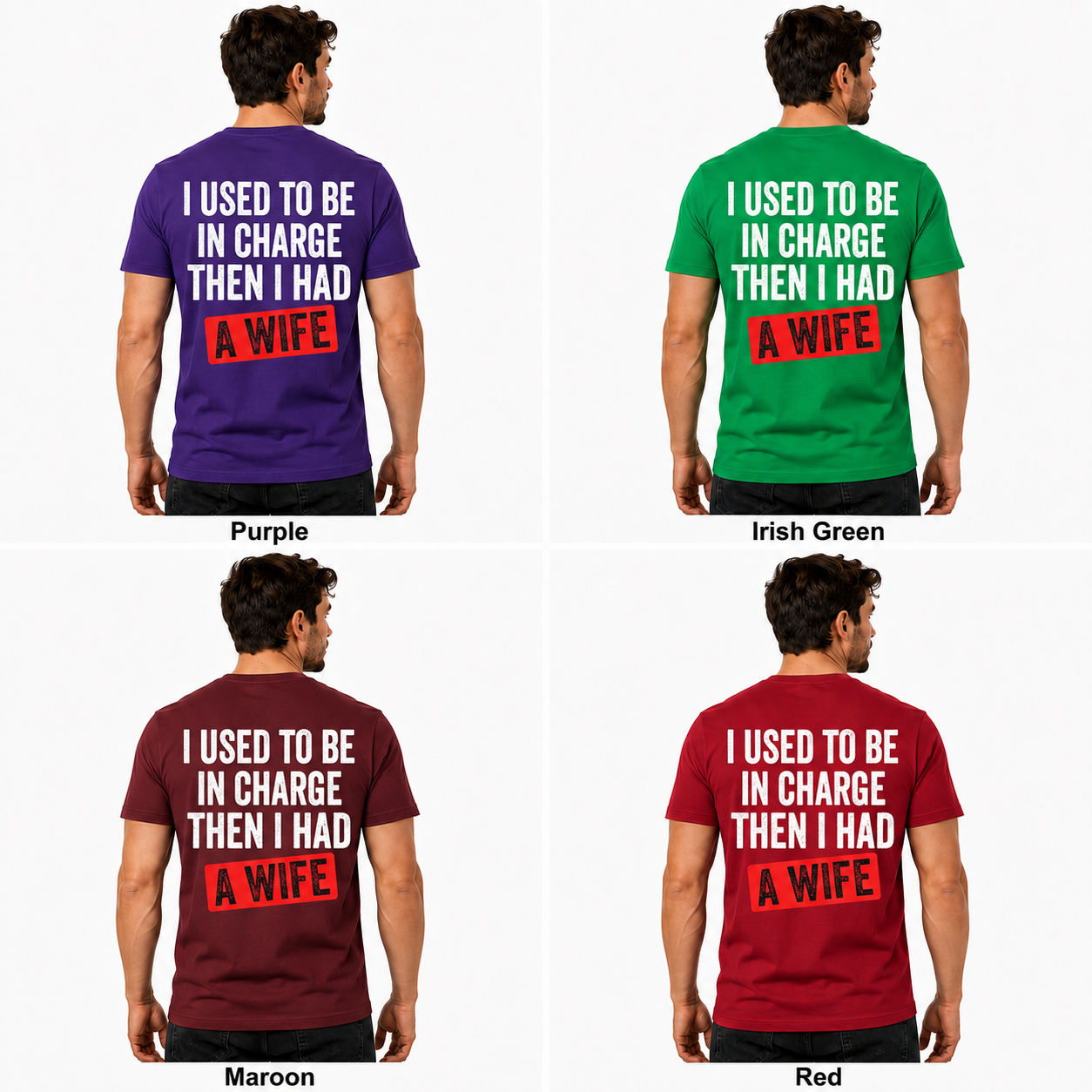 I Used To Be In Charge Then I Had A Wife Shirt Funny Husband Graphic Tee Marriage Gift For Men