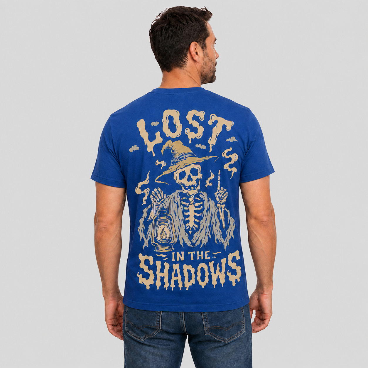 Lost In The Shadows Shirt Spooky Skeleton Halloween Graphic Tee Gothic Witch Gift