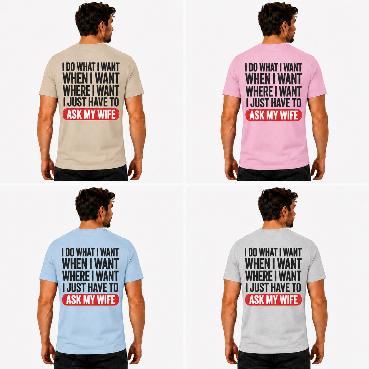 I Do What I Want I Just Have To Ask My Wife Shirt Funny Husband Graphic Tee Gift For Husband