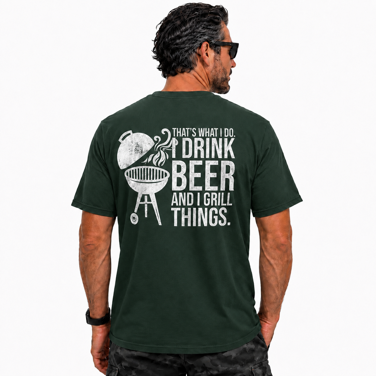 Thats What I Do I Drink Beer And I Grill Things Shirt Funny BBQ Graphic Tee Grilling Gift For Men