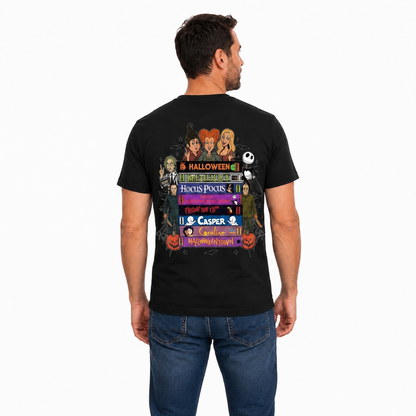 Classic Horror VHS Shirt Retro Scary Movie Halloween Graphic Tee Vintage Spooky Gift