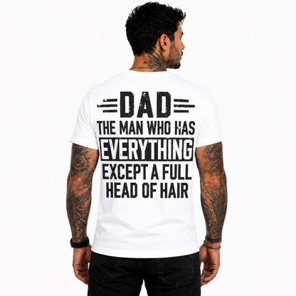 Funny Bald Dad Shirt, Dad Humor T-Shirt, Father's Day Gift, Bald Dad Graphic Tee, Gift for Dad, Funny Father Shirt, Dad Joke Tee