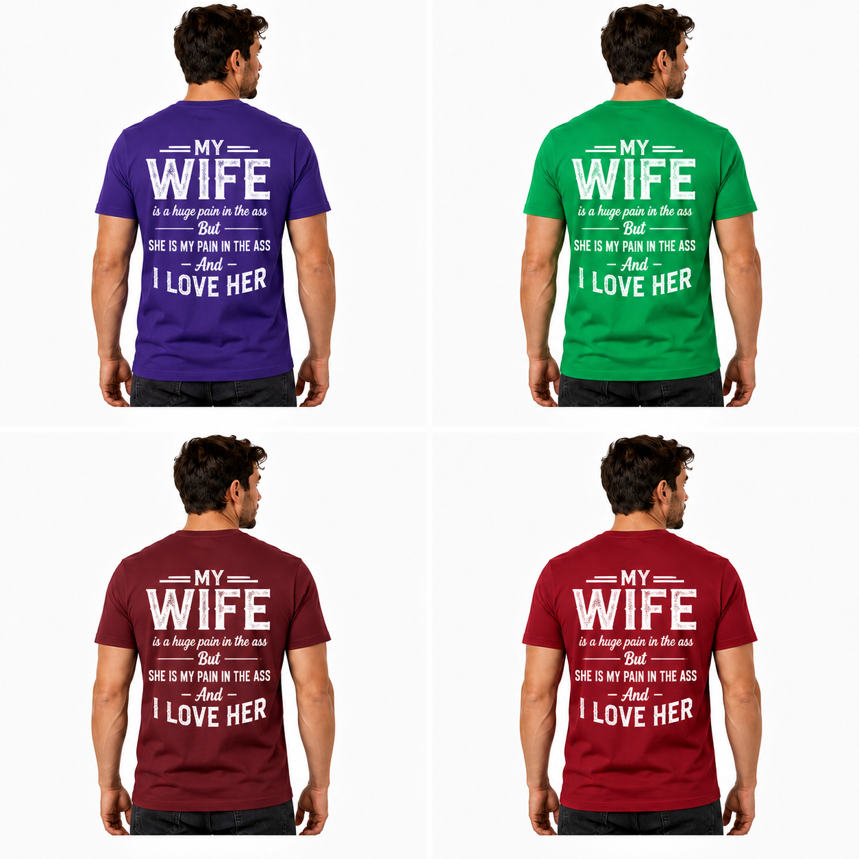 My Wife Is A Huge Pain In The Ass Shirt Funny Husband Graphic Tee Husband Gift For Men