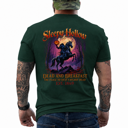 Sleepy Hollow Dead And Breakfast Shirt Funny Halloween Horror Graphic Tee Gothic Gift