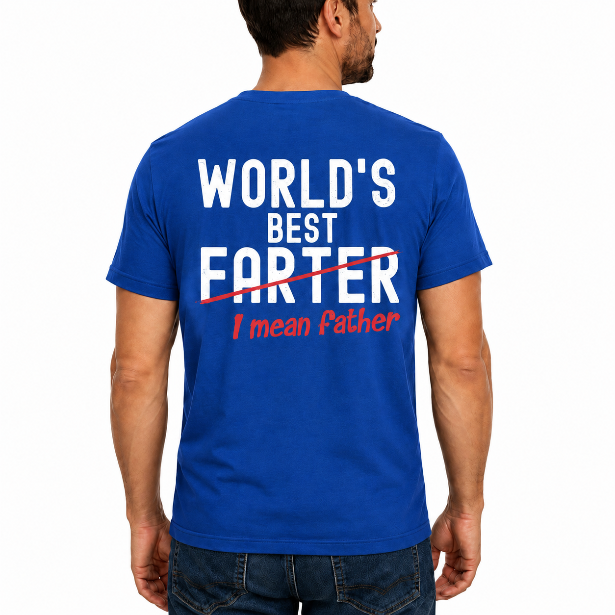 Worlds Best Farter I Mean Father Shirt Funny Dad Joke Graphic Tee Fathers Day Gift For Dad