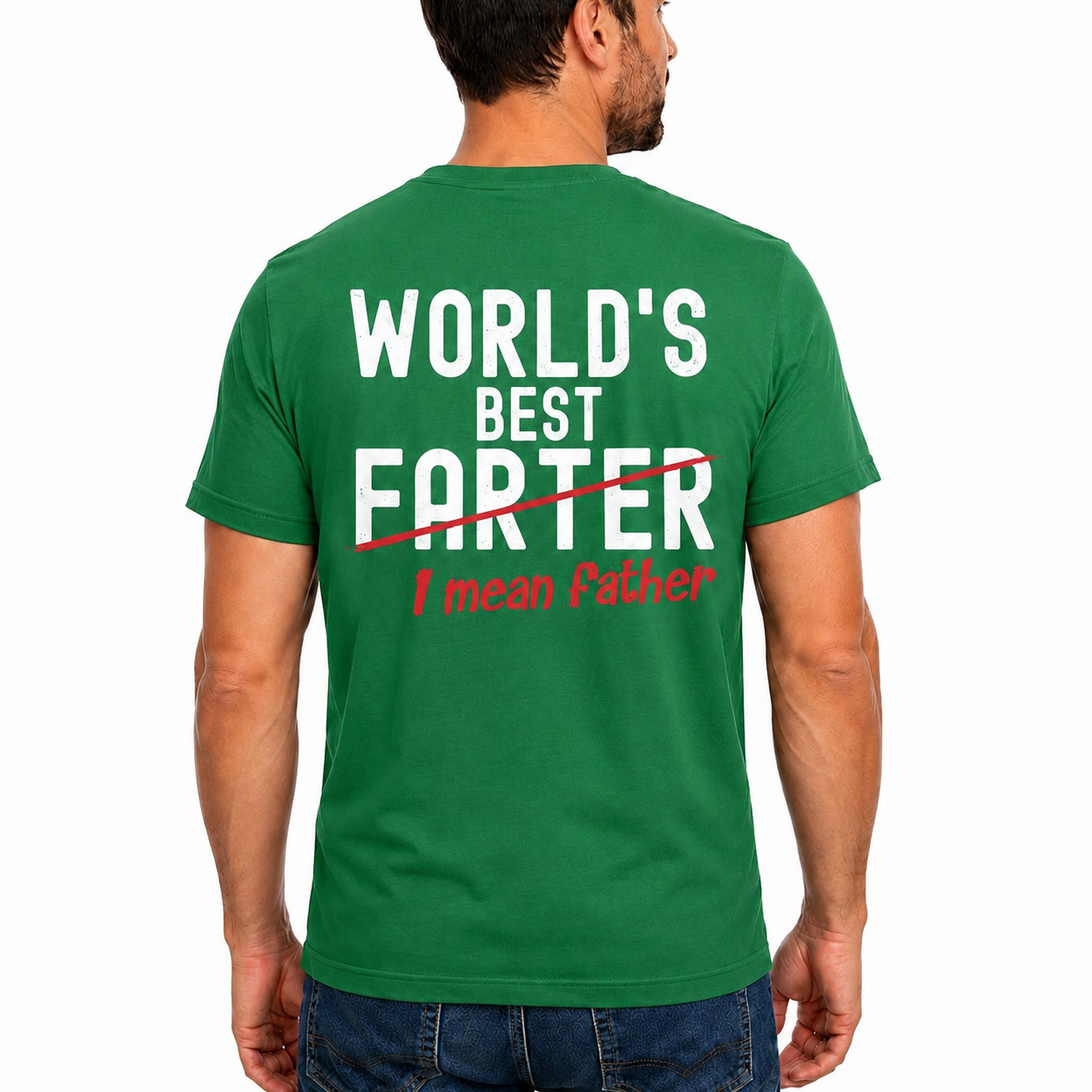 Worlds Best Farter I Mean Father Shirt Funny Dad Joke Graphic Tee Fathers Day Gift For Dad