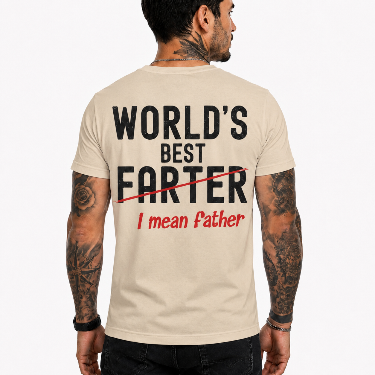 World's Best Farter I Mean Father Shirt Funny Dad Graphic Tee Father's Day Gift For Dad