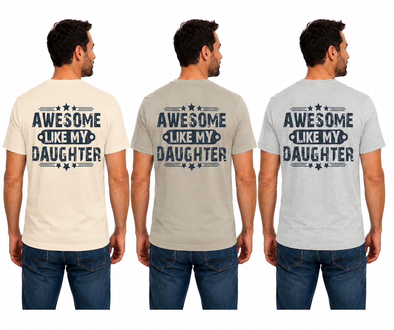 Awesome Like My Daughter Shirt, Funny Girl Dad Tee, Proud Dad T-Shirt, Father's Day Gift, Gift from Daughter, Dad Graphic Shirt