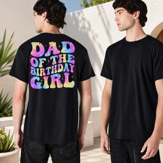 Dad of the Birthday Girl Shirt, Funny Dad Birthday Tee, Proud Father T-Shirt, Birthday Party Shirt, Gift for Dad, Father's Day Gift
