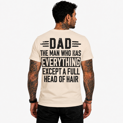 Funny Bald Dad Shirt, Dad Humor T-Shirt, Father's Day Gift, Bald Dad Graphic Tee, Gift for Dad, Funny Father Shirt, Dad Joke Tee