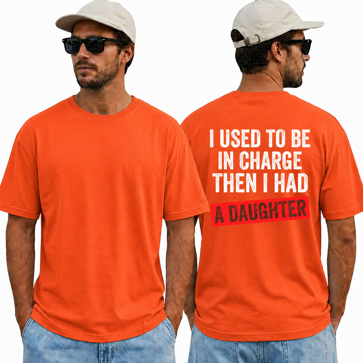 Funny Girl Dad Shirt, I Used to Be in Charge Then I Had a Daughter Tee, Father's Day Gift, Proud Dad T-Shirt, Gift from Daughter