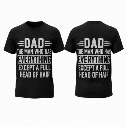 Funny Bald Dad Shirt, Dad Humor T-Shirt, Father's Day Gift, Bald Dad Graphic Tee, Gift for Dad, Funny Father Shirt, Dad Joke Tee