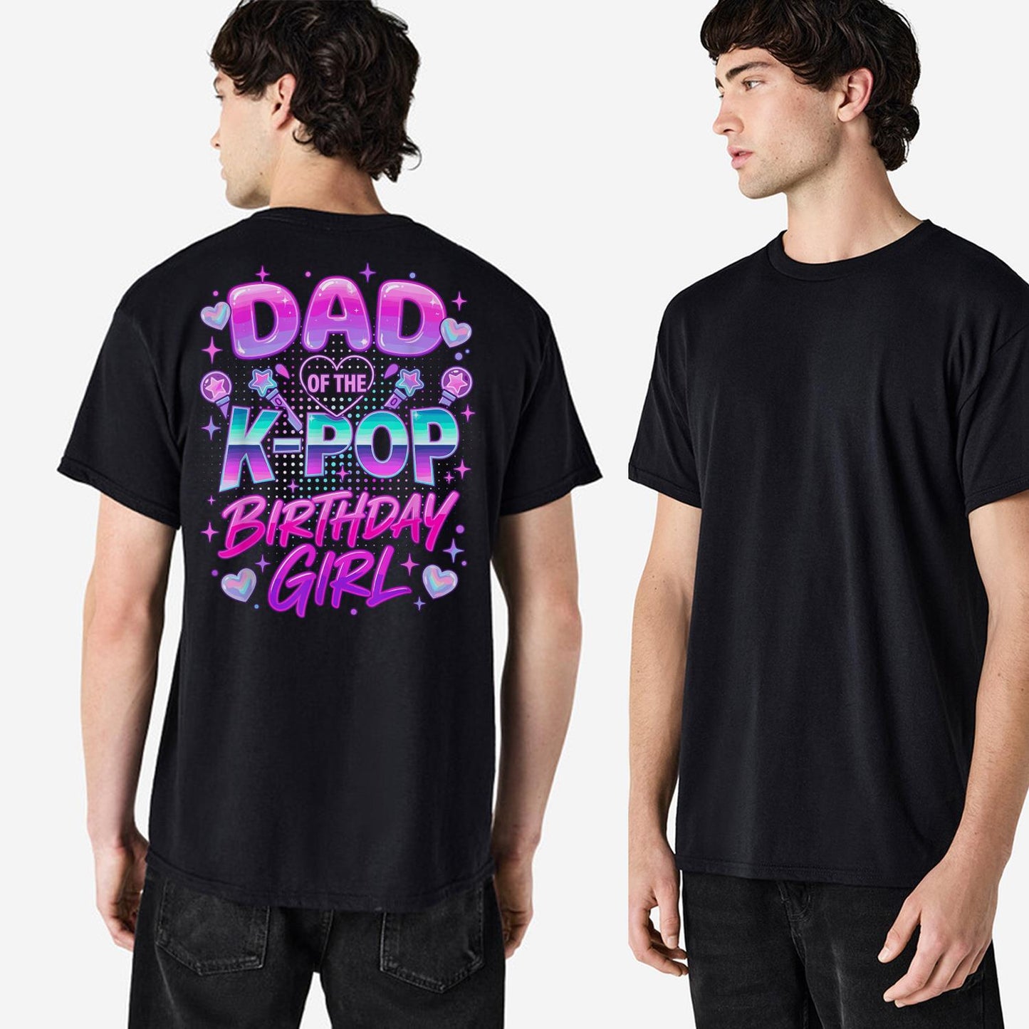 K-Pop Girl Dad Shirt, Dad of the K-Pop Birthday Girl Tee, Funny Girl Dad Shirt, Father's Day Gift, Kpop Dad Gift, Gift for Dad