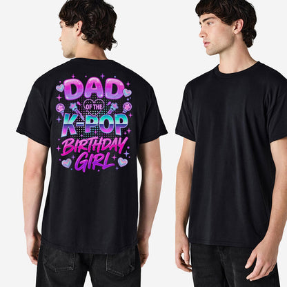 K-Pop Girl Dad Shirt, Dad of the K-Pop Birthday Girl Tee, Funny Girl Dad Shirt, Father's Day Gift, Kpop Dad Gift, Gift for Dad