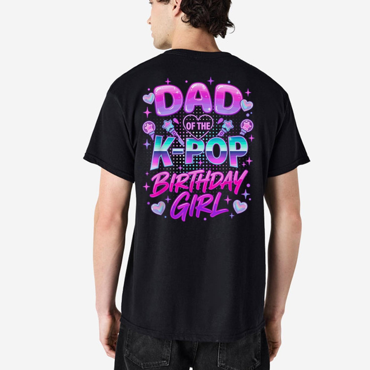 K-Pop Girl Dad Shirt, Dad of the K-Pop Birthday Girl Tee, Funny Girl Dad Shirt, Father's Day Gift, Kpop Dad Gift, Gift for Dad