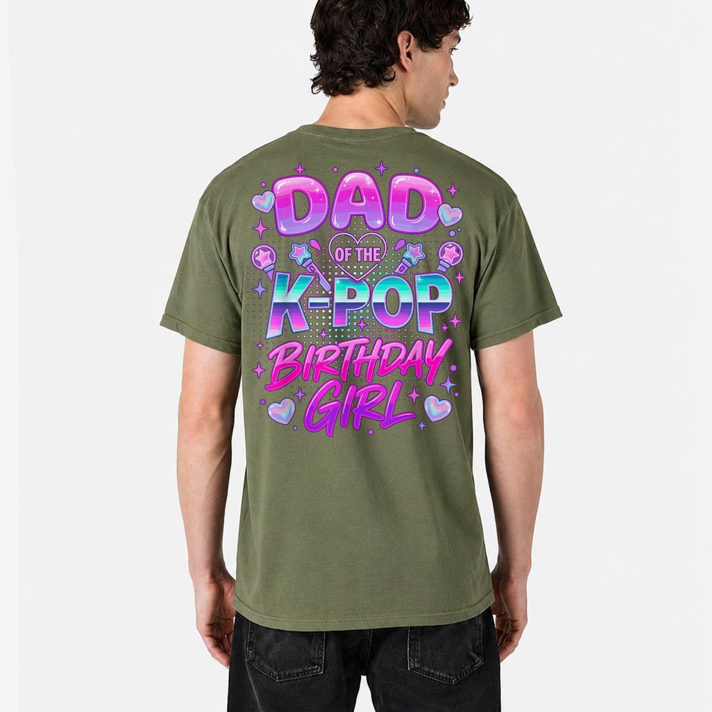 K-Pop Girl Dad Shirt, Dad of the K-Pop Birthday Girl Tee, Funny Girl Dad Shirt, Father's Day Gift, Kpop Dad Gift, Gift for Dad