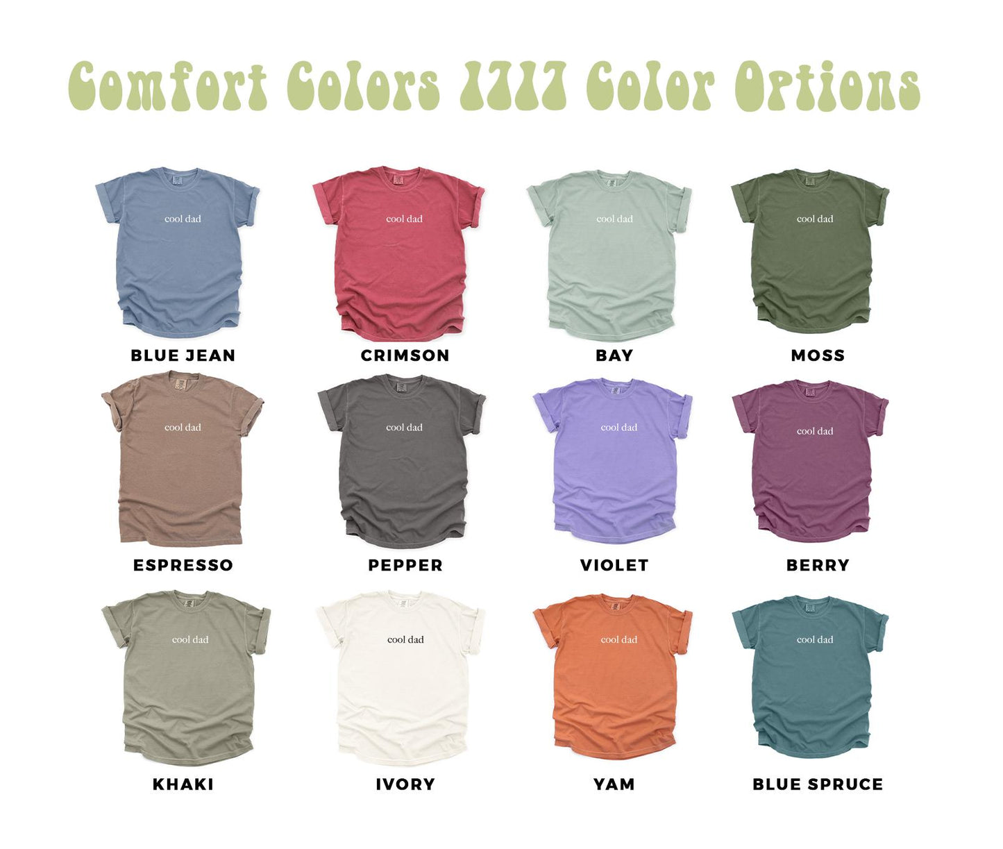 Comfort Colors® Cool Dad Shirt Cool Dads Club Shirt New Dad Shirt Father’s Day Gift Best Dad Shirt Favorite Dad Gift Gift for Cool Dad