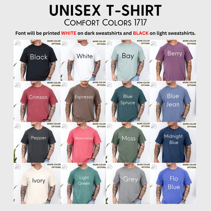 Grandpa Est Comfort Colors® T-Shirt, Personalized Grandpa Shirt, Pregnancy Announcement Grandfather Tee, Gift for Fathers Day