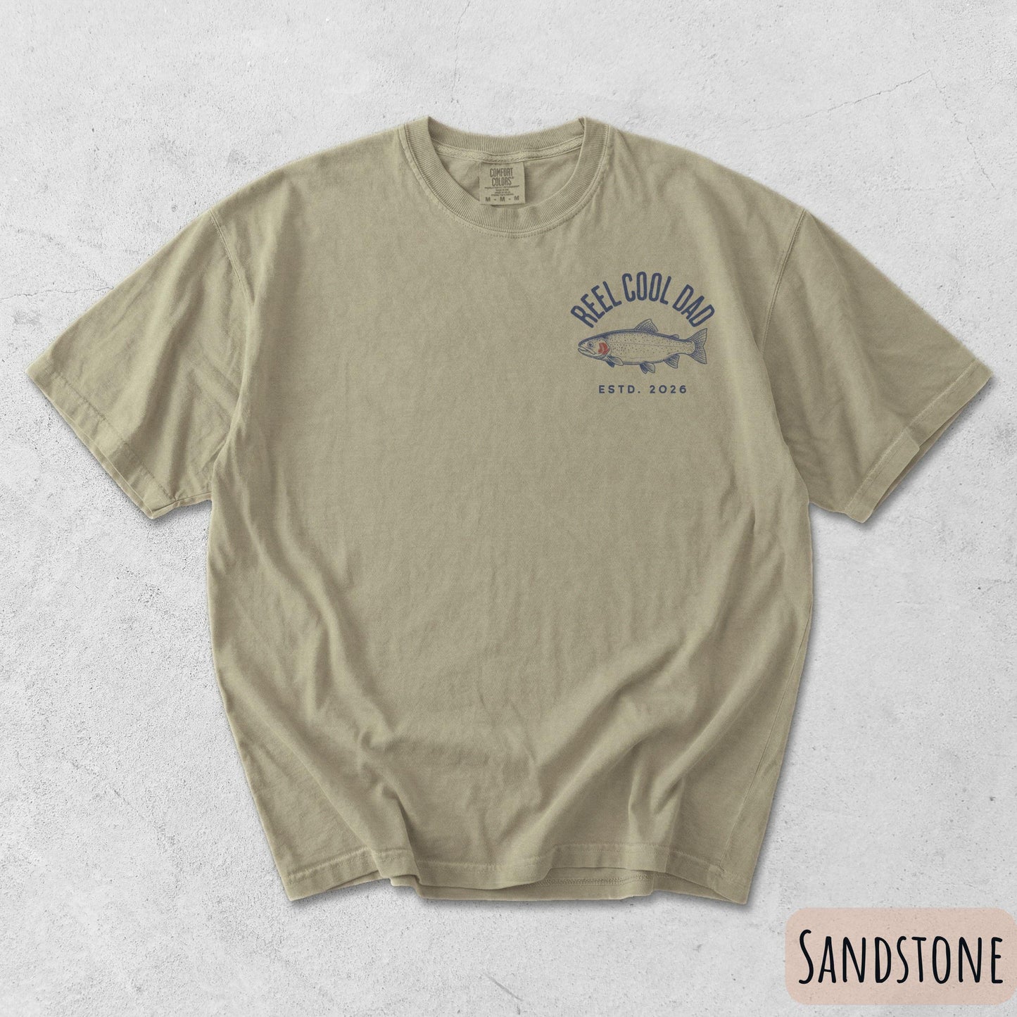 Reel Cool Dad T-Shirt, Custom Fishing Dad Shirt, Funny Gift for Fisherman