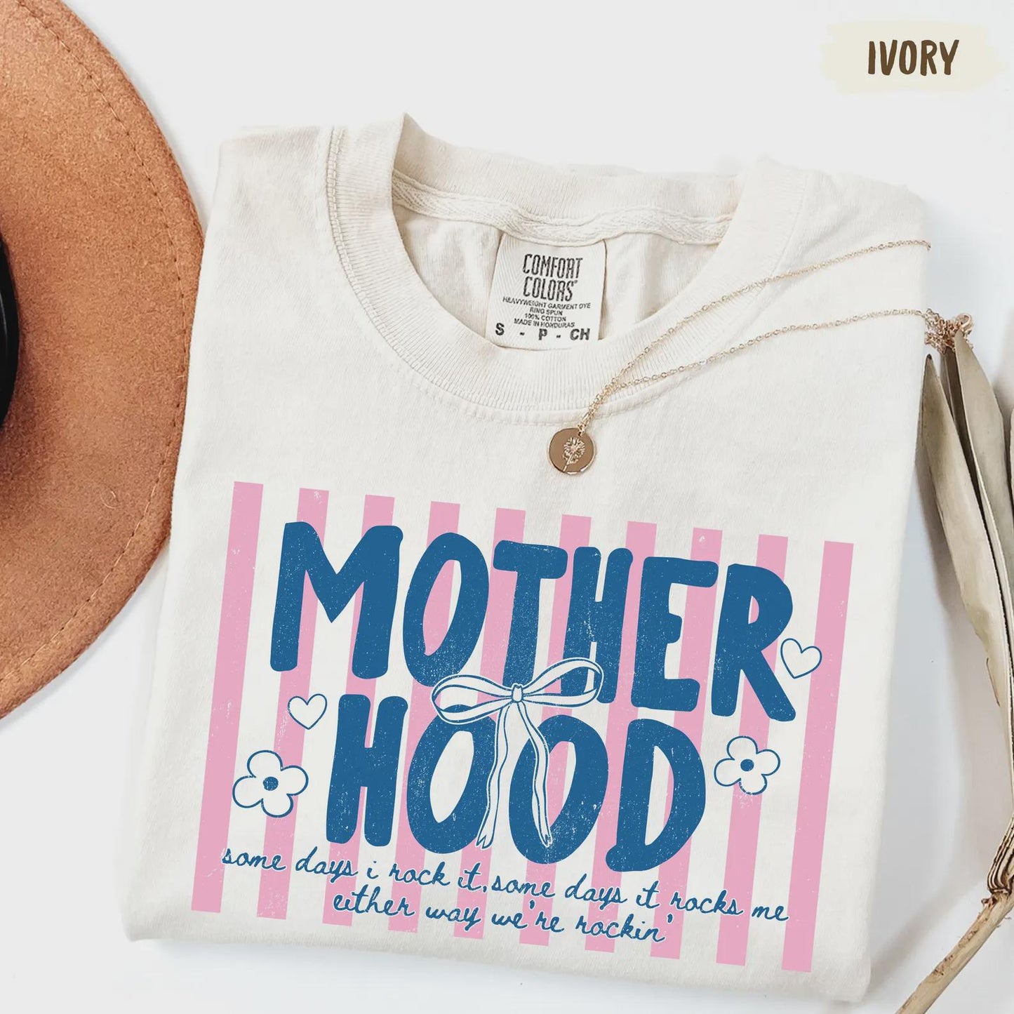 Comfort Colors®Retro Motherhood Shirt, Trendy Mama Shirt, Mom Life Tee, Oversized Graphic Mom T-Shirt, Cool Mom Club Shirt, Mothers Day Gift