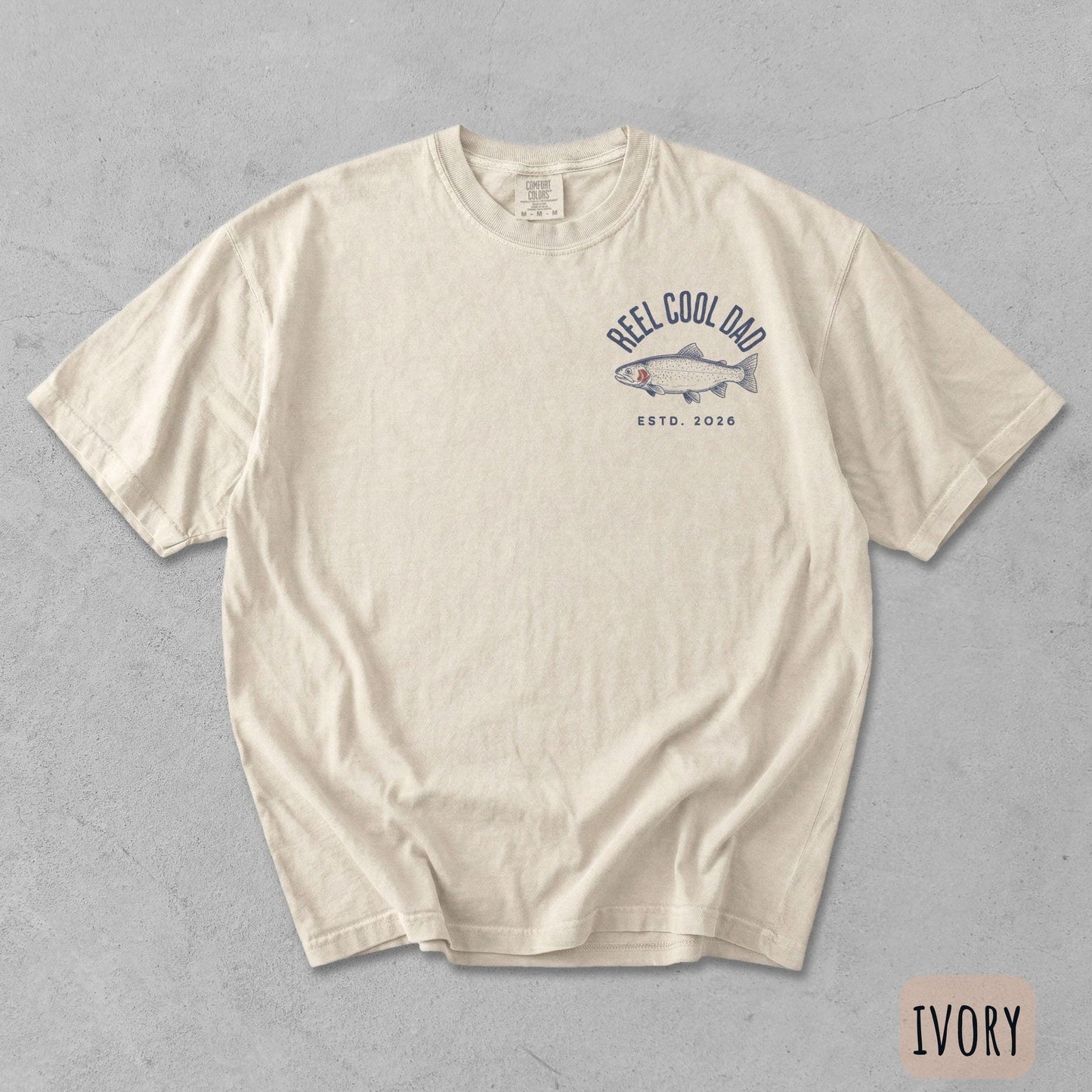 Reel Cool Dad T-Shirt, Custom Fishing Dad Shirt, Funny Gift for Fisherman