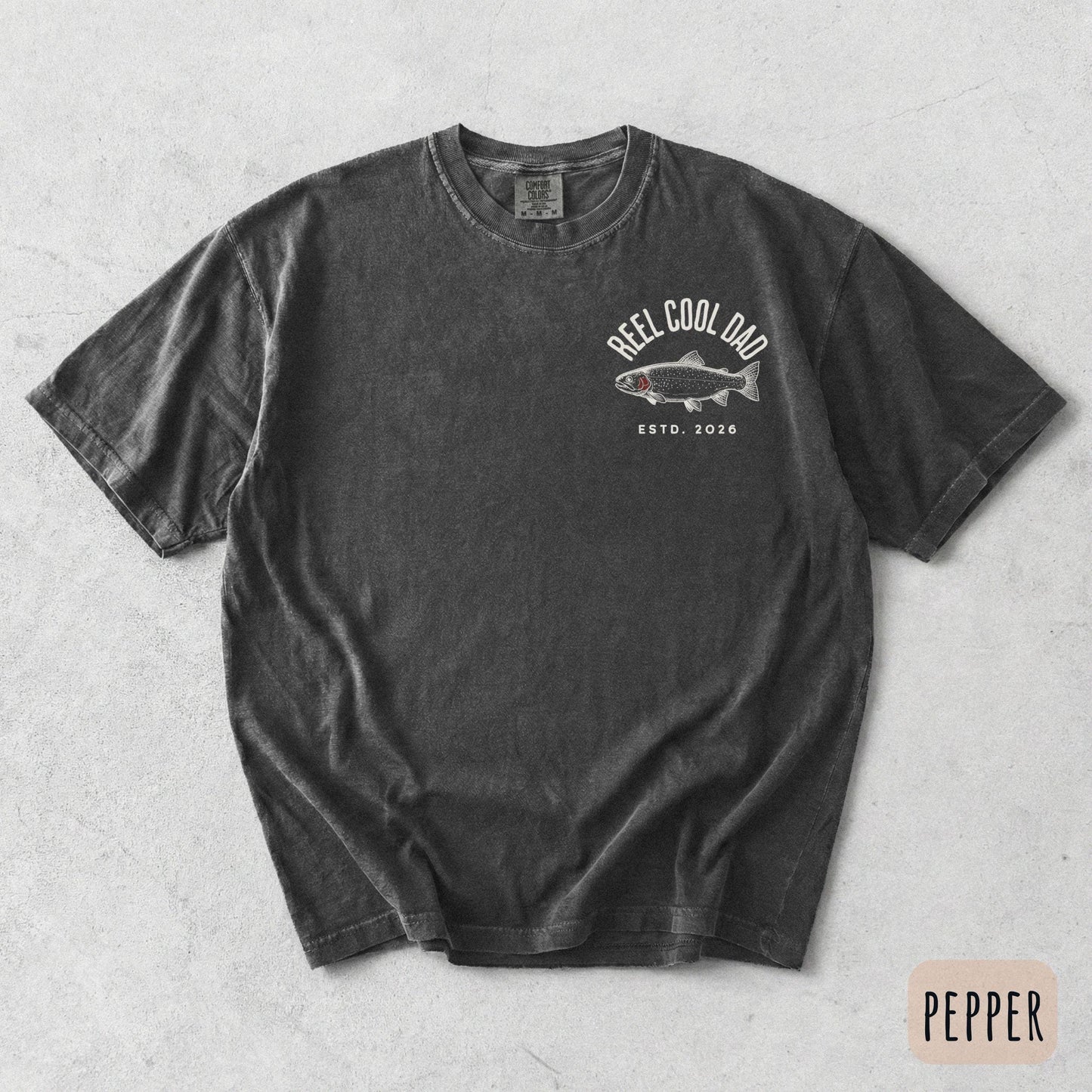 Reel Cool Dad T-Shirt, Custom Fishing Dad Shirt, Funny Gift for Fisherman