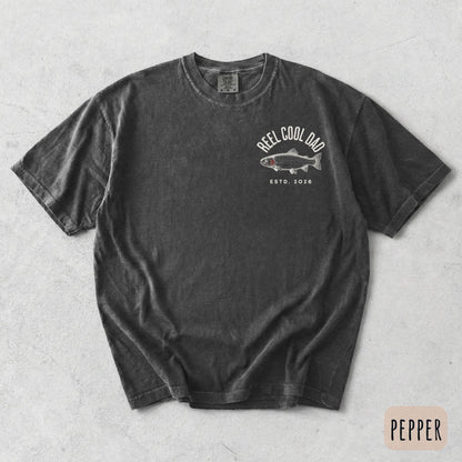 Reel Cool Dad T-Shirt, Custom Fishing Dad Shirt, Funny Gift for Fisherman