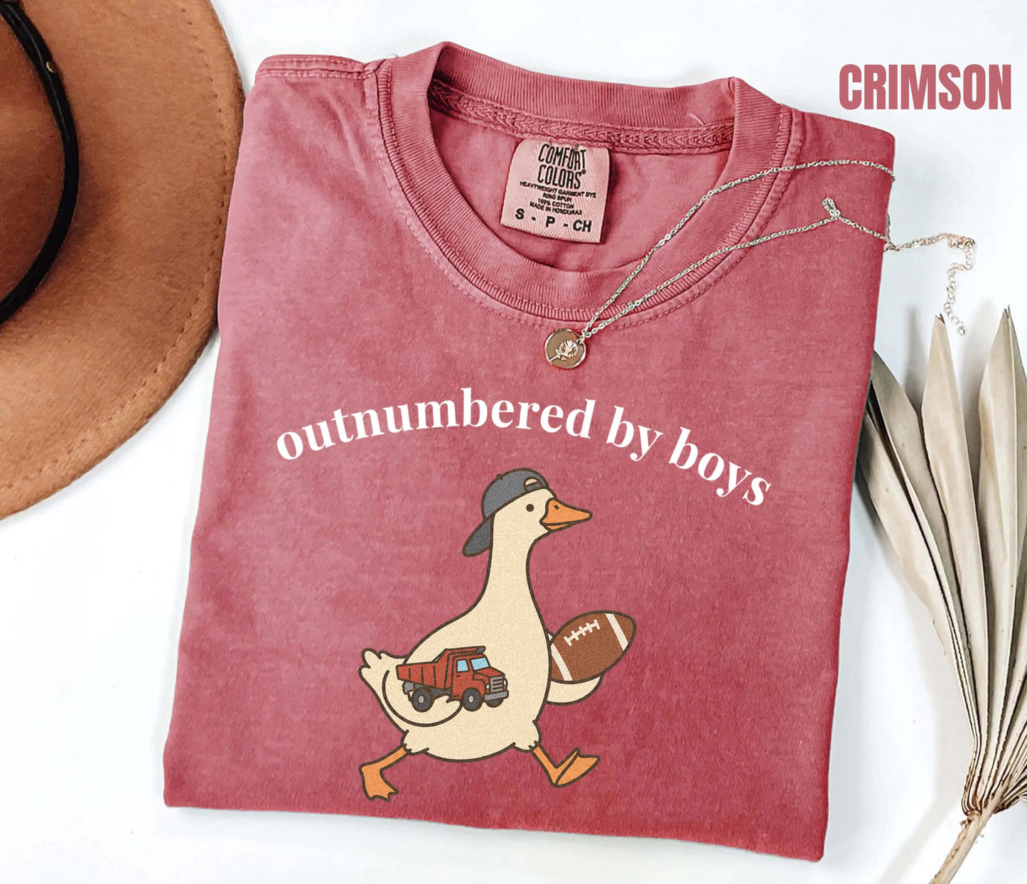 Outnumbered By Boys Shirt, Funny Boy Mom Tee, Comfort Colors Goose Boy Mom Shirt, Gift for Mom of Boys, Chaos Coordinator Tee, Mom of Sons