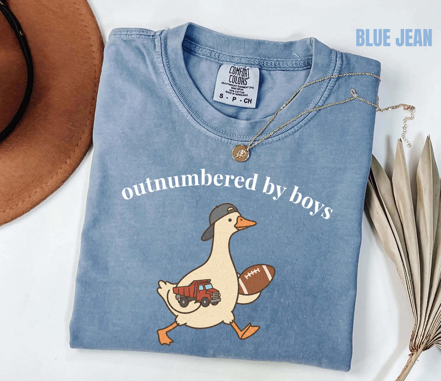 Outnumbered By Boys Shirt, Funny Boy Mom Tee, Comfort Colors Goose Boy Mom Shirt, Gift for Mom of Boys, Chaos Coordinator Tee, Mom of Sons