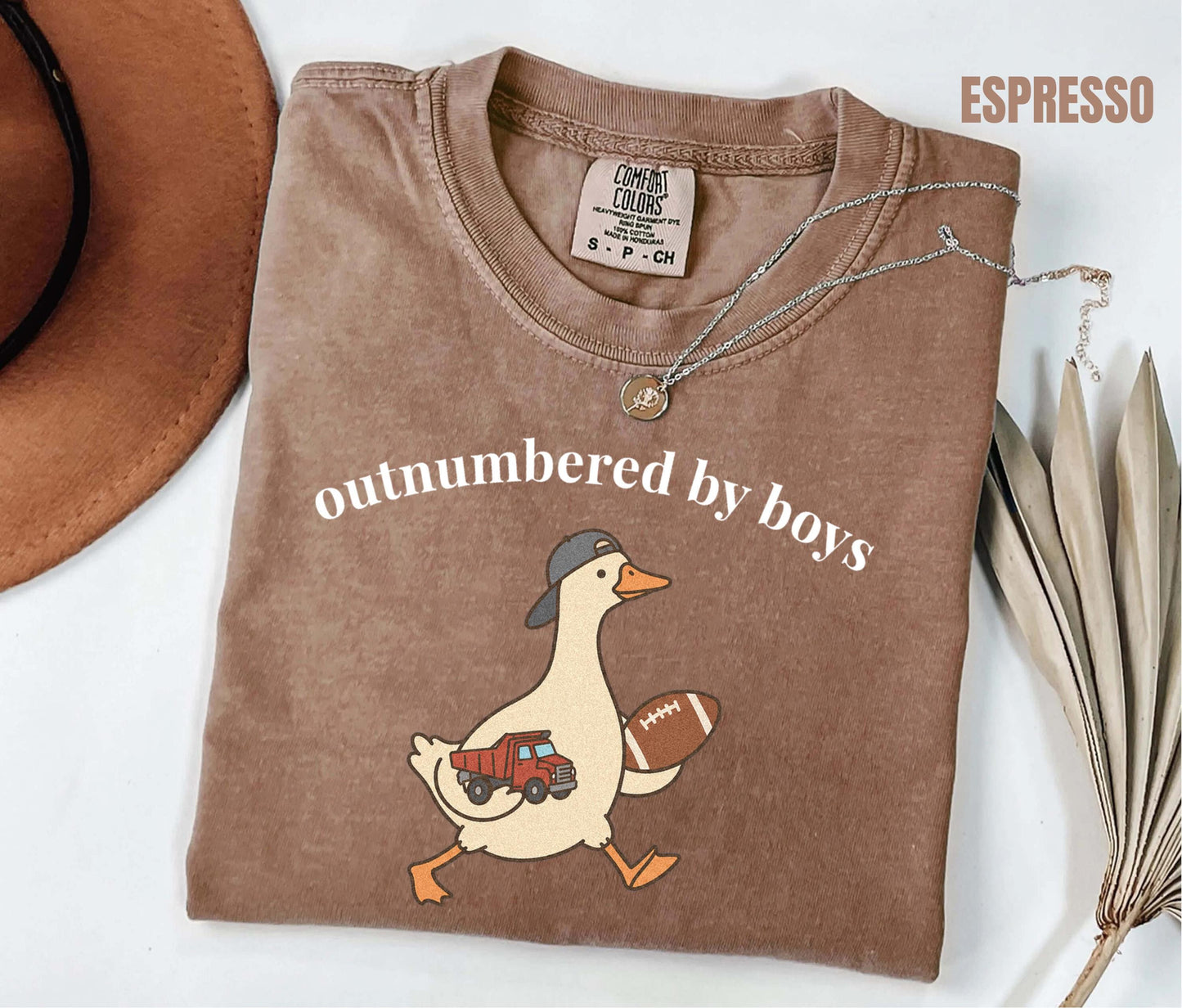 Outnumbered By Boys Shirt, Funny Boy Mom Tee, Comfort Colors Goose Boy Mom Shirt, Gift for Mom of Boys, Chaos Coordinator Tee, Mom of Sons