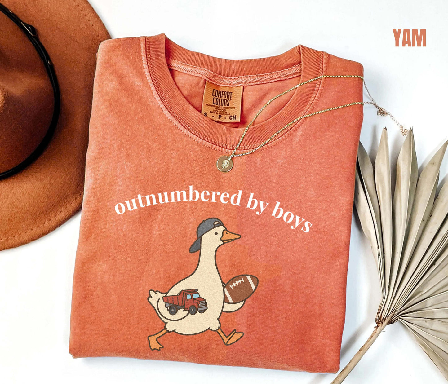 Outnumbered By Boys Shirt, Funny Boy Mom Tee, Comfort Colors Goose Boy Mom Shirt, Gift for Mom of Boys, Chaos Coordinator Tee, Mom of Sons