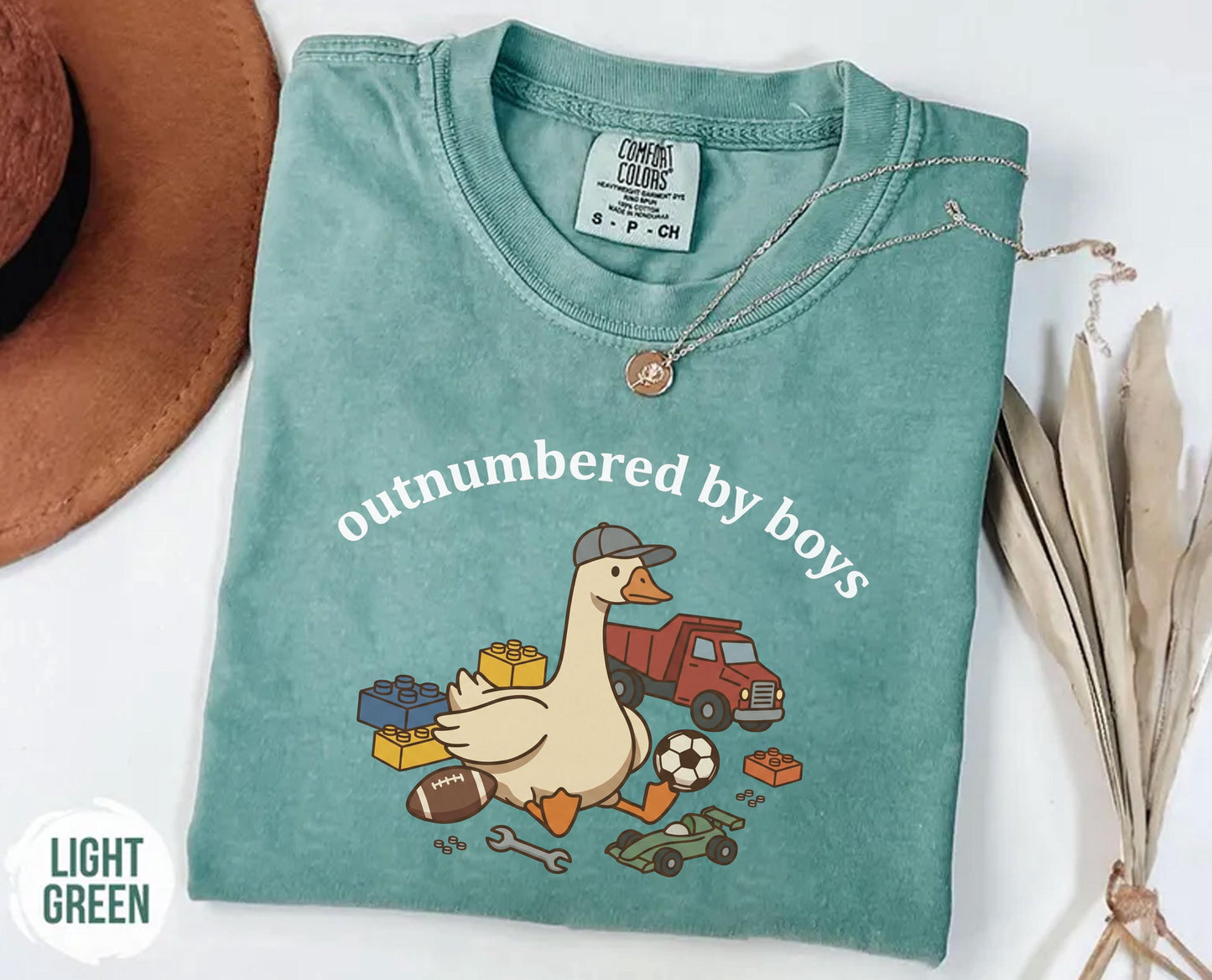 Funny Boy Mom Shirt, Outnumbered By Boys, Silly Goose Tee, Mothers Day Gift, Mom Of Boys Top, Comfort Colors Apparel, Chaotic Motherhood