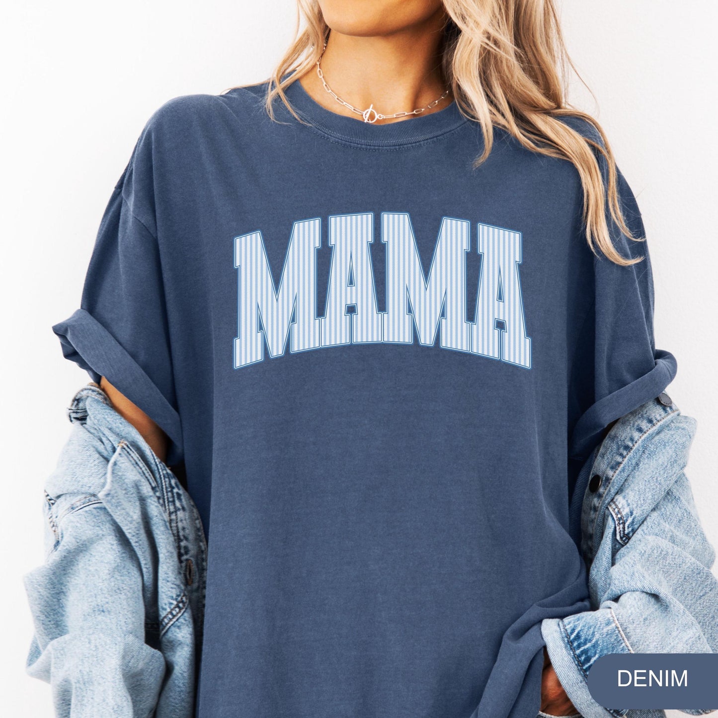 Comfort Colors Mama Shirt, Mothers Day Gift, Cute Mom Shirt, Mama Tee, Gingham Mama Shirt, New Mom Gift, Baby Shower Gift, Gift for Mama