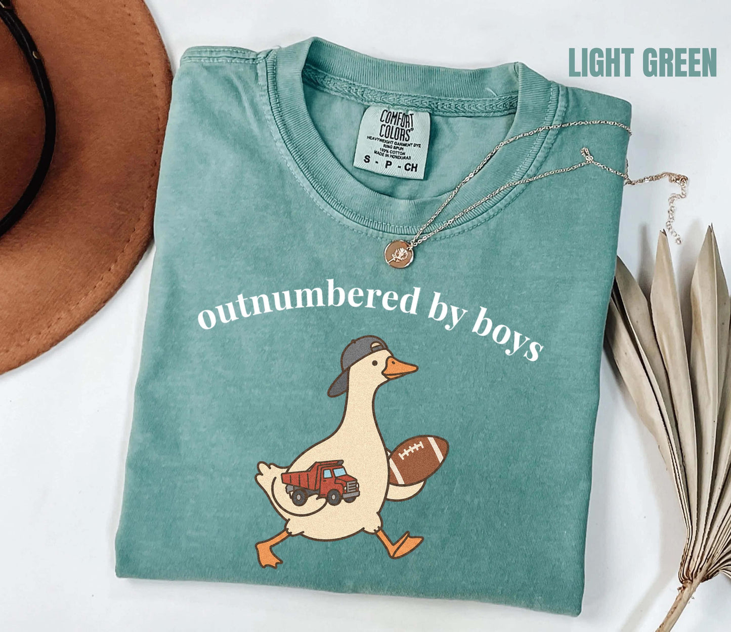 Outnumbered By Boys Shirt, Funny Boy Mom Tee, Comfort Colors Goose Boy Mom Shirt, Gift for Mom of Boys, Chaos Coordinator Tee, Mom of Sons