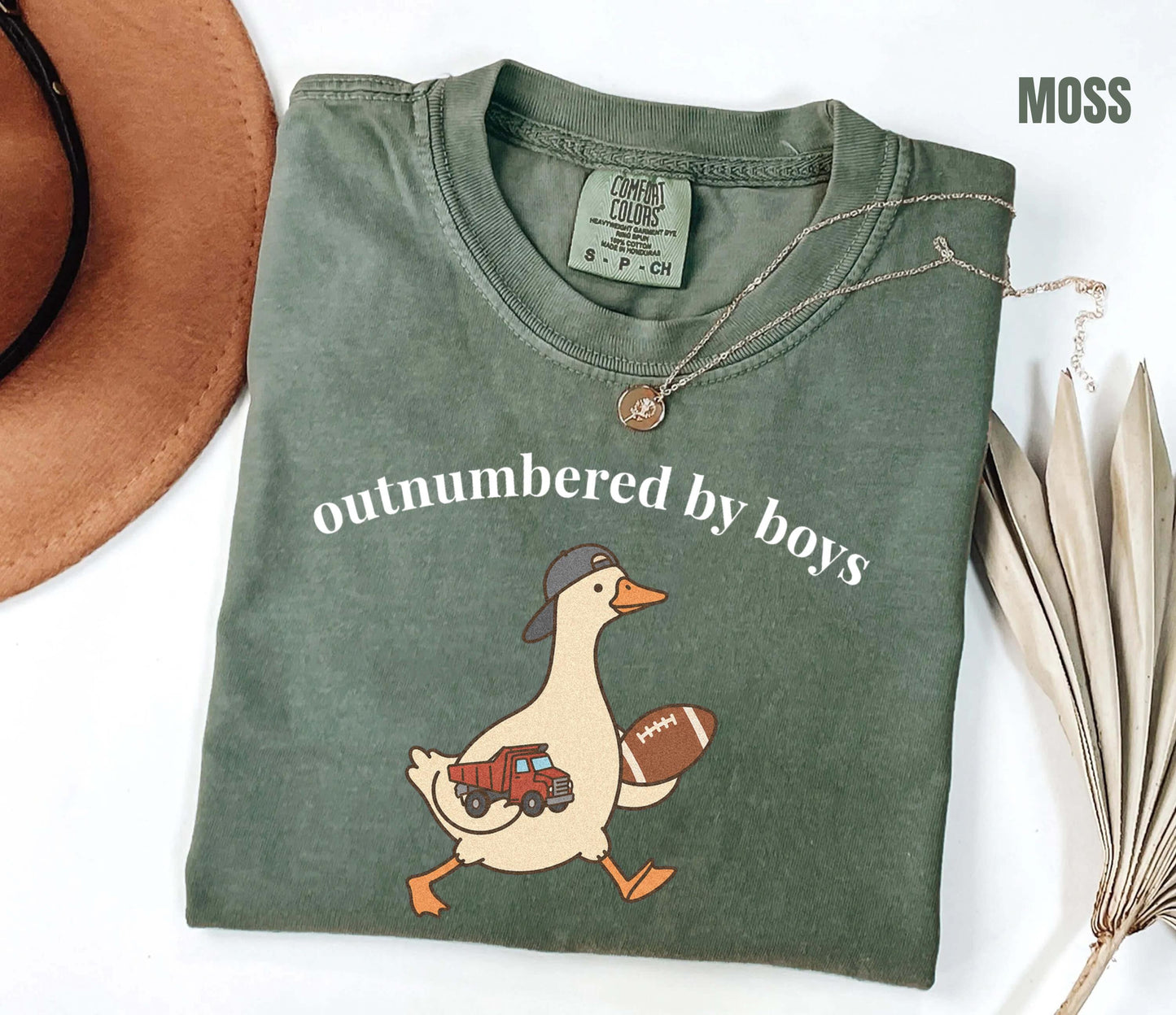 Outnumbered By Boys Shirt, Funny Boy Mom Tee, Comfort Colors Goose Boy Mom Shirt, Gift for Mom of Boys, Chaos Coordinator Tee, Mom of Sons