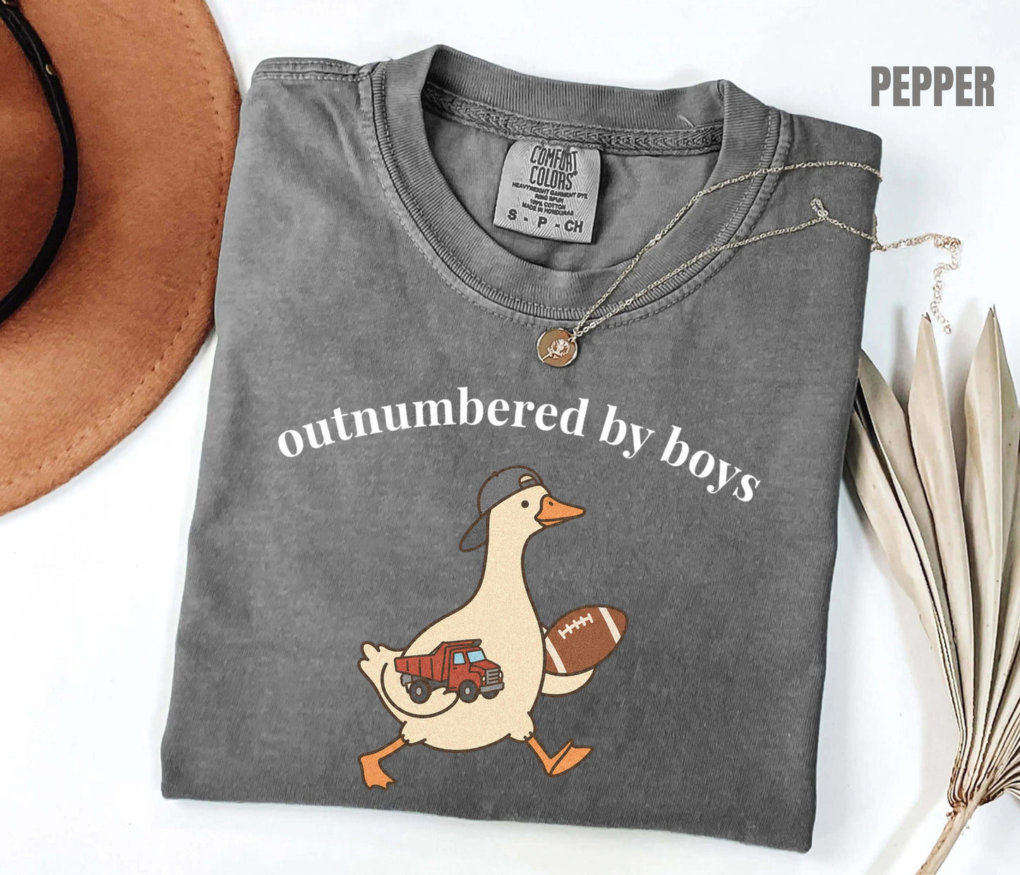 Outnumbered By Boys Shirt, Funny Boy Mom Tee, Comfort Colors Goose Boy Mom Shirt, Gift for Mom of Boys, Chaos Coordinator Tee, Mom of Sons
