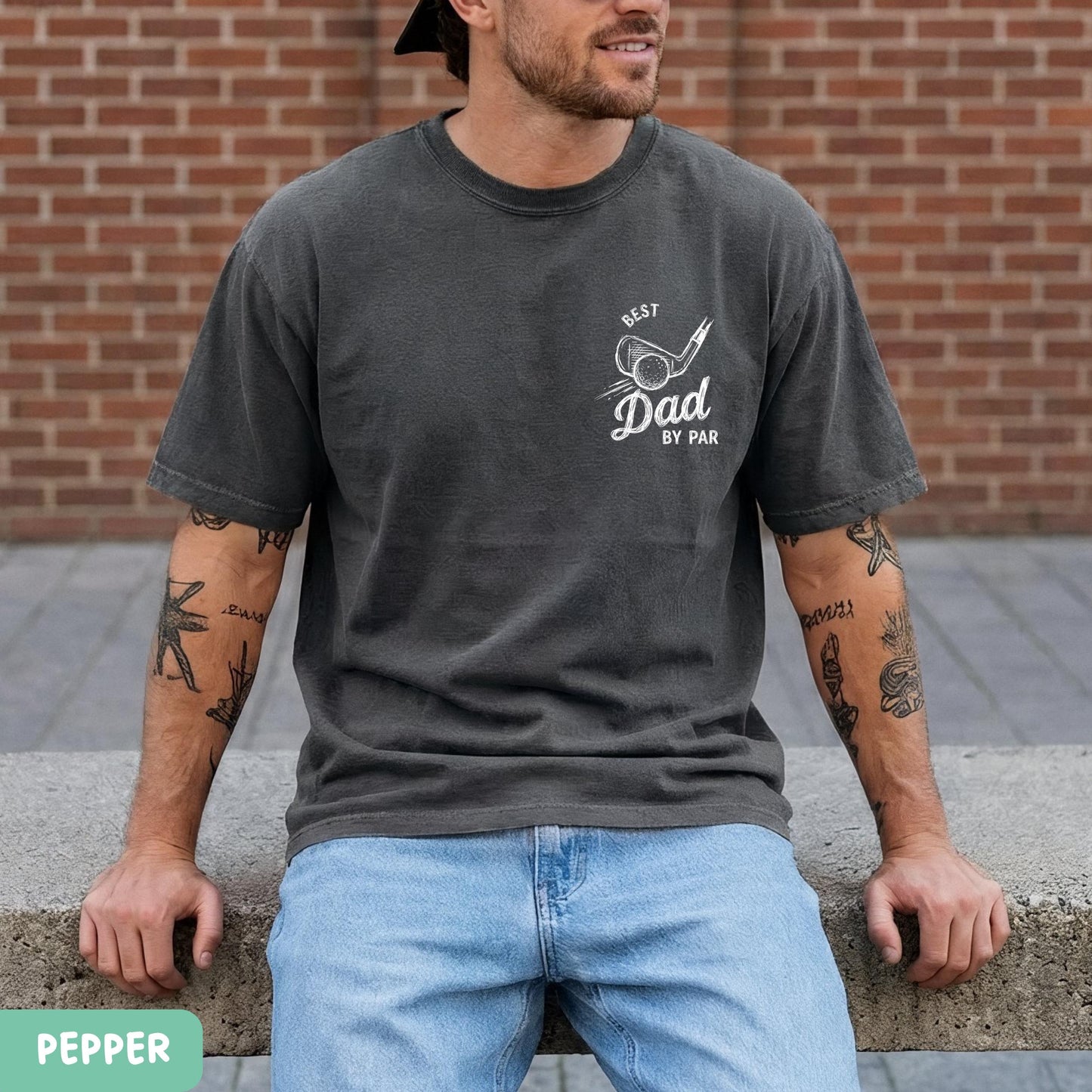 Best Dad By Par Comfort Colors Shirt, Fathers Day Golf Tee, Golf Lover Dad Shirt, Golf Daddy Birthday Gift