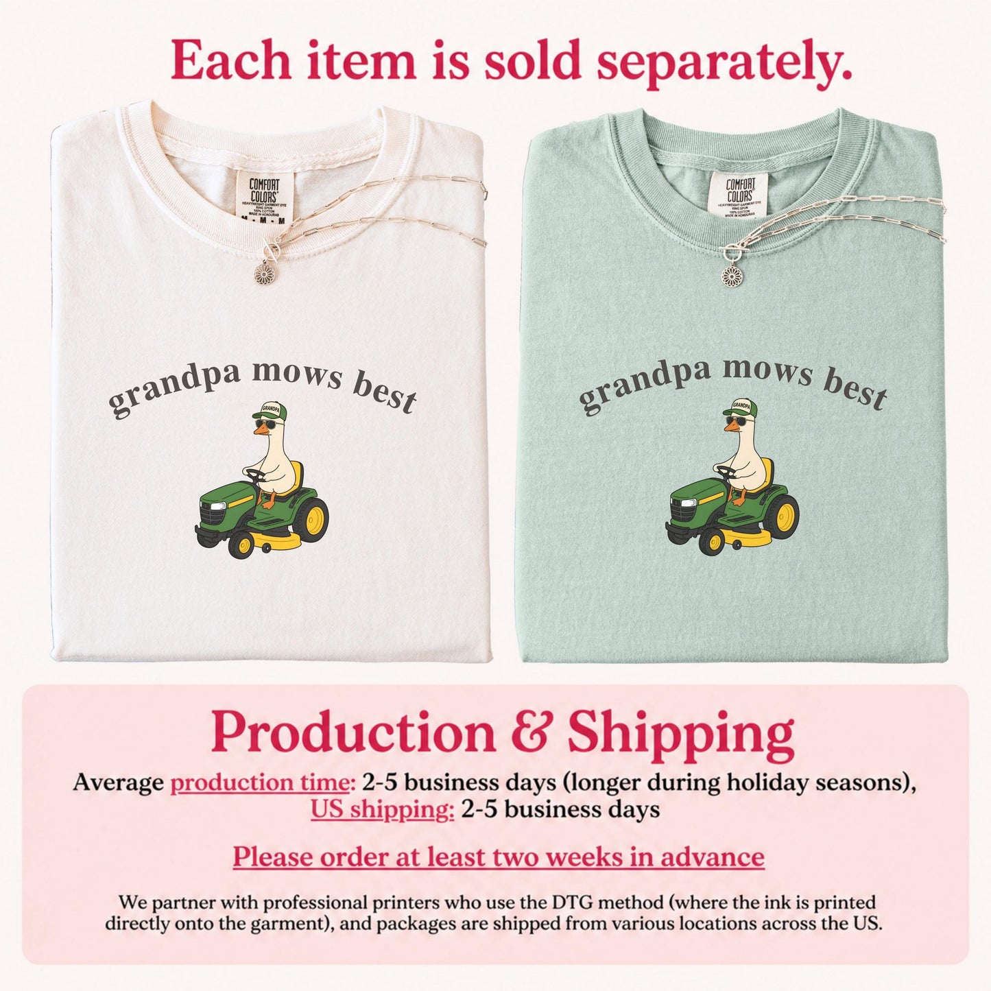 Comfort Colors Grandpa Mows Best, Funny Goose Father's Day Gift,Goose Lawn Mower Tee,Father's Day Shirt for Grandpa, Gift for Grandpa