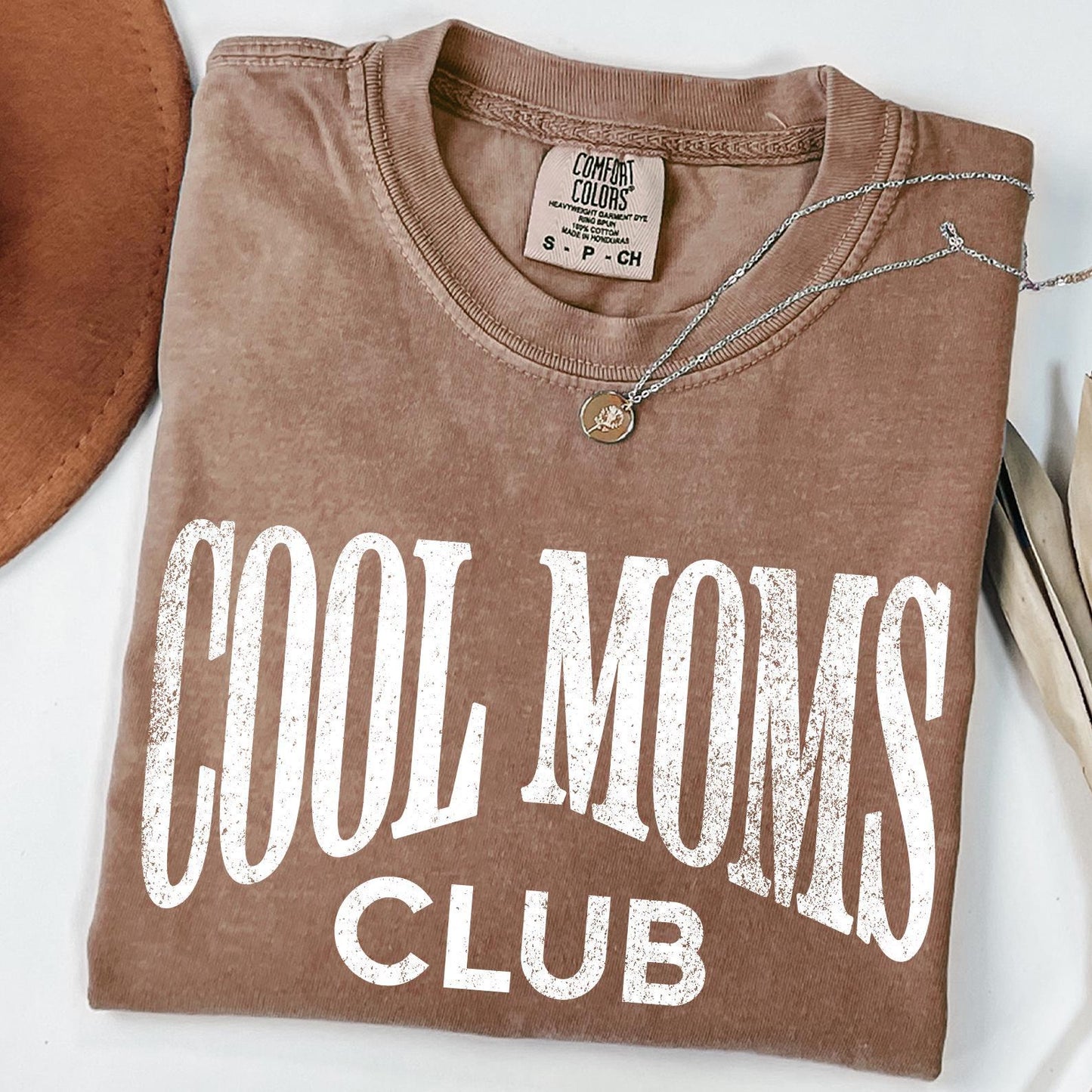 Cool Moms Club Shirt, Comfort Colors® Cool Mom T-Shirt, Striped Design Mom Life Shirt, Mother’s Day Gift, Gift for Mom, Trendy Mama T-shirts
