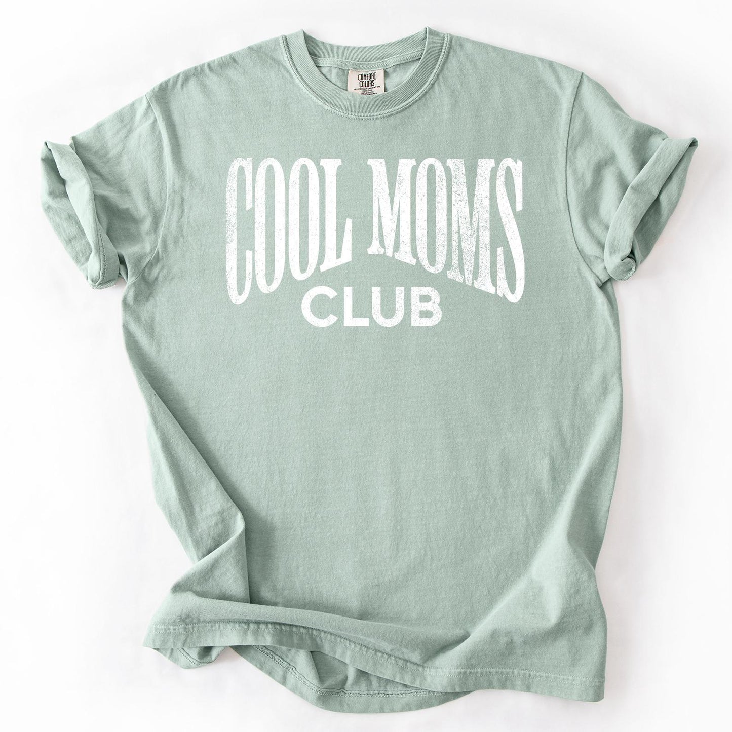 Cool Moms Club Shirt, Comfort Colors® Cool Mom T-Shirt, Striped Design Mom Life Shirt, Mother’s Day Gift, Gift for Mom, Trendy Mama T-shirts