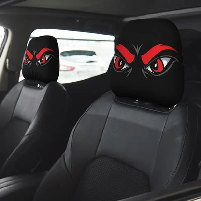 Halloween Car Headrest Cover Scary Face Universal Seat Protector Auto Decor