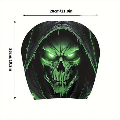 Halloween Car Headrest Cover Scary Face Universal Seat Protector Auto Decor